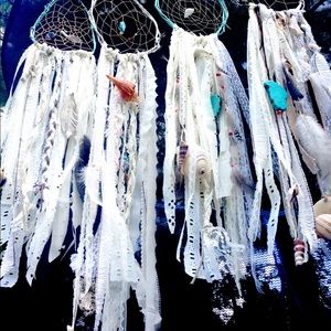 Handmade dream catchers. Sold separately.